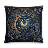 Mystic Moon & Blooms Cushion - William Morris Inspired, Throw Pillows, $ 63.50, A Moment Of Now™